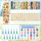 Paint by Numbers Kits for Adults – 12 Pack Butterfly & Floral Wooden Bookmark DIY Painting Set, Mini Acrylic Paint by Numbers Craft Kit for Book Lovers, 7x2 Inch